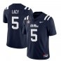 Ole Miss Rebels #5 Kewan Lacy Navy Stitched Jersey