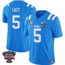 Ole Miss Rebels #5 Kewan Lacy Royal Blue Stitched Jersey Sugar Bowl Ole Miss Rebels #5 Kewan Lacy Royal Blue Stitched Jersey Sugar Bowl