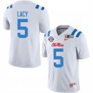 Ole Miss Rebels #5 Kewan Lacy White 2026 Championship Jersey Ole Miss Rebels #5 Kewan Lacy White 2026 Championship Jersey