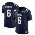 Ole Miss Rebels #6 Trinidad Chambliss Navy 2026 Championship Jersey