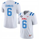 Ole Miss Rebels #6 Trinidad Chambliss White Stitched Jersey