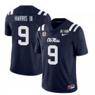 Ole Miss Rebels #9 Tre Harris III Navy 2026 Championship Jersey