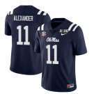 Ole Miss Rebels #11 Deuce Alexander Navy 2026 Championship Jersey