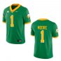 Oregon Ducks #1 Dakorien Moore Green Stitched Jersey