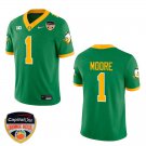 Oregon Ducks #1 Dakorien Moore Green Stitched Jersey Orange Bowl