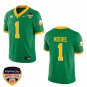 Oregon Ducks #1 Dakorien Moore Green Stitched Jersey Orange Bowl