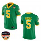 Oregon Ducks #5 Dante Moore Green Stitched Jersey Orange Bowl