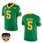 Oregon Ducks #5 Dante Moore Green Stitched Jersey Orange Bowl