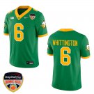 Oregon Ducks #6 Noah Whittington Green Stitched Jersey Orange Bowl