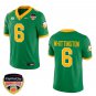 Oregon Ducks #6 Noah Whittington Green Stitched Jersey Orange Bowl