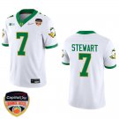 Oregon Ducks #7 Evan Stewart White Stitched Jersey Orange Bowl