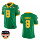 Oregon Ducks #8 Dillon Gabriel Green Stitched Jersey Orange Bowl