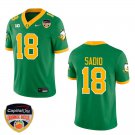 Oregon Ducks #18 Kenyon Sadiq Green Stitched Jersey Orange Bowl