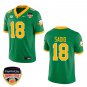 Oregon Ducks #18 Kenyon Sadiq Green Stitched Jersey Orange Bowl