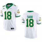 Oregon Ducks #18 Kenyon Sadiq White Stitched Jersey