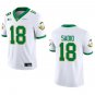 Oregon Ducks #18 Kenyon Sadiq White Stitched Jersey