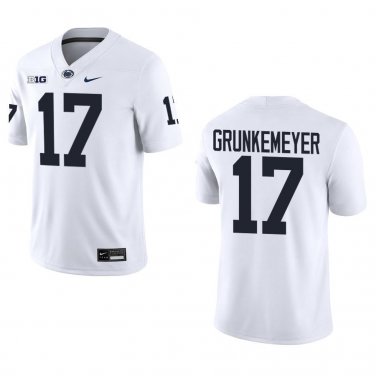Penn State Nittany Lions #17 Ethan Grunkemeyer White Stitched Jersey