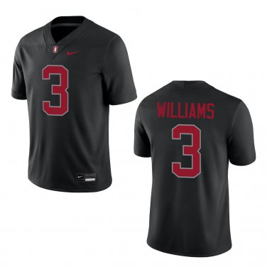 Stanford Cardinal #3 CJ Williams Black Stitched Jersey