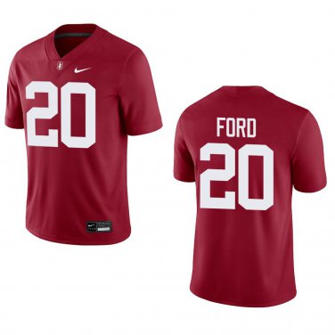 Stanford Cardinal #20 Micah Ford Red Stitched Jersey