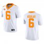 Tennessee Volunteers #6 Joey Aguilar White Stitched Jersey