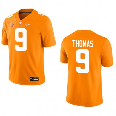 Tennessee Volunteers #9 Star Thomas Orange Stitched Jersey