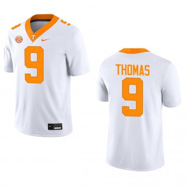 Tennessee Volunteers #9 Star Thomas White Stitched Jersey