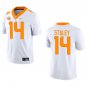 Tennessee Volunteers #14 Braylon Staley White Stitched Jersey