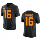 Tennessee Volunteers #16 Peyton Manning Black Stitched Jersey