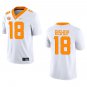 Tennessee Volunteers #18 DeSean Bishop White Stitched Jersey