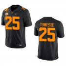 Tennessee Volunteers #25 TENNESSEE Black Stitched Jersey
