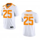 Tennessee Volunteers #25 TENNESSEE White Stitched Jersey