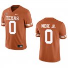 Texas Longhorns #0 DeAndre Moore Jr. Orange Stitched Jersey