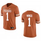 Texas Longhorns #1 Ryan Wingo Orange Stitched Jersey