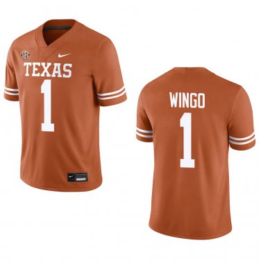 Texas Longhorns #1 Ryan Wingo Orange Stitched Jersey