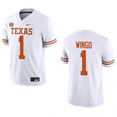 Texas Longhorns #1 Ryan Wingo White Stitched Jersey