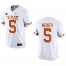 Texas Longhorns #5 Quintrevion Wisner White Stitched Jersey