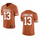 Texas Longhorns #13 Parker Livingstone Orange Stitched Jersey Texas Longhorns #13 Parker Livingstone Orange Stitched Jersey