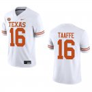 Texas Longhorns #16 Michael Taaffe White Stitched Jersey