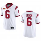USC Trojans #6 Makai Lemon White Stitched Jersey