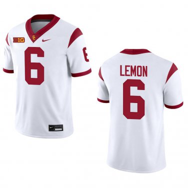 USC Trojans #6 Makai Lemon White Stitched Jersey