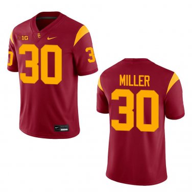 USC Trojans #30 King Miller Red Stitched Jersey
