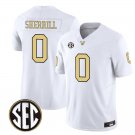 Vanderbilt Commodores #0 Junior Sherrill White Stitched Jersey