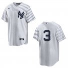 Yankees #3 Babe Ruth White Stitched Jersey No Name Yankees #3 Babe Ruth White Stitched Jersey No Name