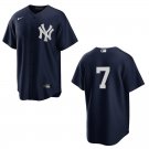 Yankees #7 Mickey Mantle  Navy Stitched Jersey No Name