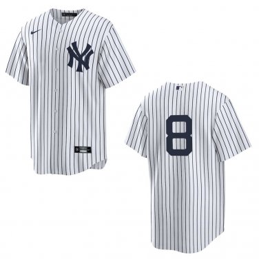 Yankees #8 Yogi Berra  White Stitched Jersey No Name