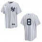 Yankees #8 Yogi Berra  White Stitched Jersey No Name