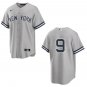 Yankees #9 Roger Maris Gray Stitched Jersey No Name