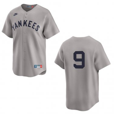 Yankees #9 Roger Maris Gray Throwback Stitched Jersey No Name