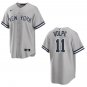 Yankees #11 Anthony Volpe Gray Stitched Jersey