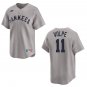 Yankees #11 Anthony Volpe Gray Throwback Stitched Jersey